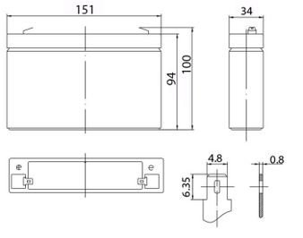 Аккумулятор DELTA HR 6-7 (3-fm-7)