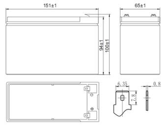 Аккумулятор DELTA HR 12-34 W