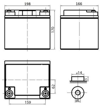 Аккумулятор DELTA HR 12-40