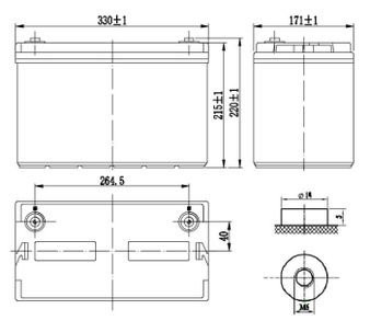 Аккумулятор DELTA HR 12-100