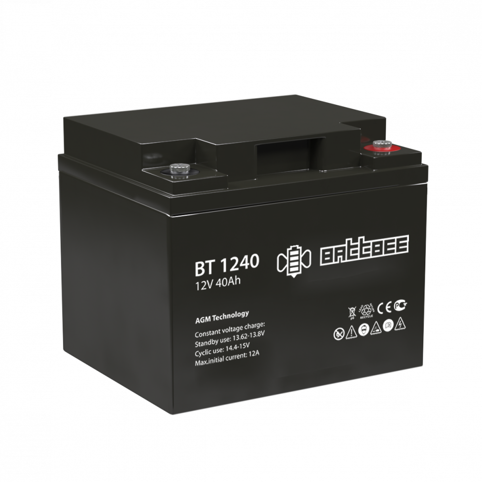 Аккумулятор для ИБП - BATBEE BT 1240 - 12 вольт 40 ампер
